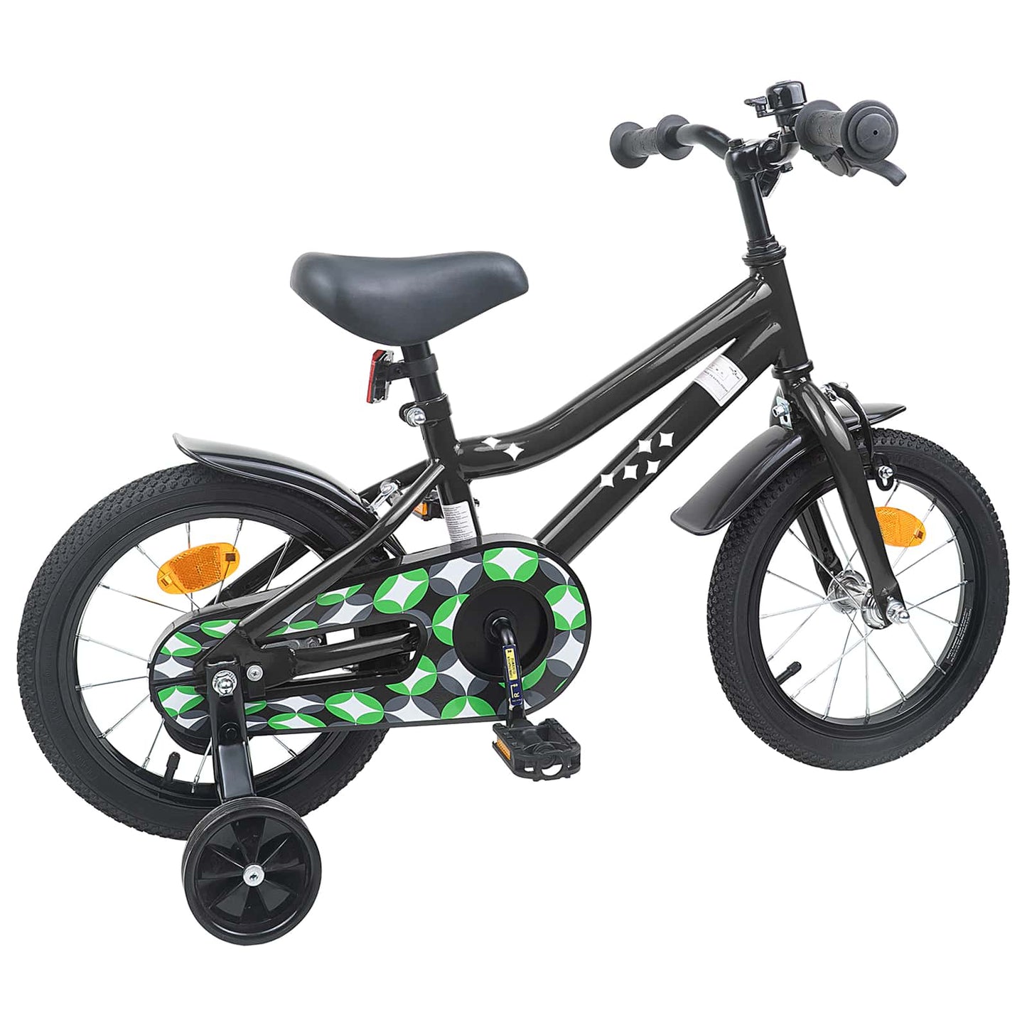 vidaXL Kids Bike 12 Inches for 2-4 Years Old Black
