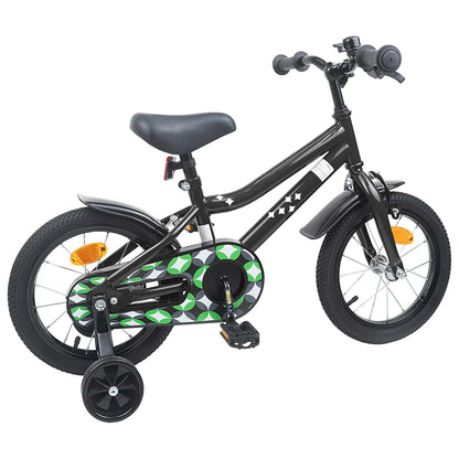 vidaXL Kids Bike 12 Inches for 2-4 Years Old Black