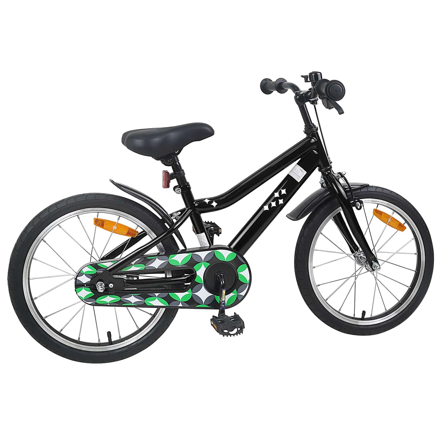 vidaXL Kids Bike 18 Inches for 5-7 Years Old Black