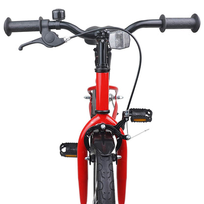 vidaXL Kids Bike 18 Inches for 5-7 Years Old Red