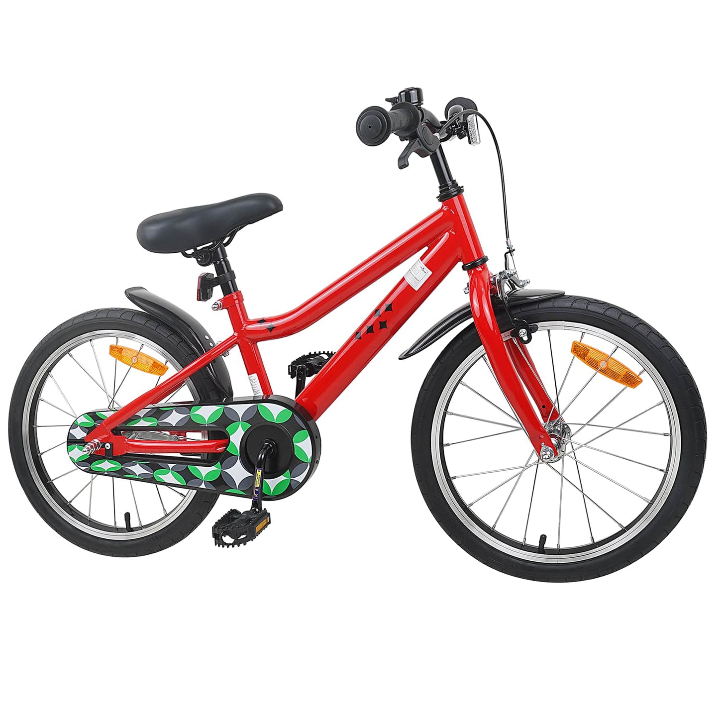 vidaXL Kids Bike 18 Inches for 5-7 Years Old Red