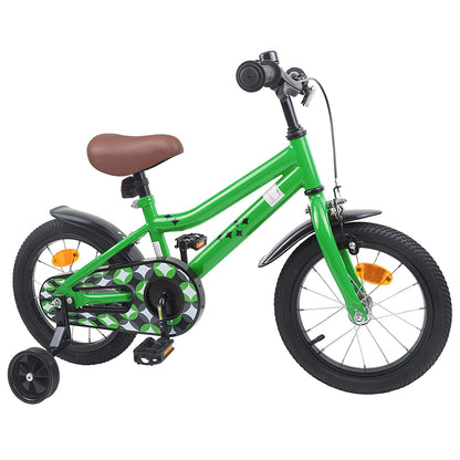 vidaXL Kids Bike 12 Inches for 2-4 Years Old Green