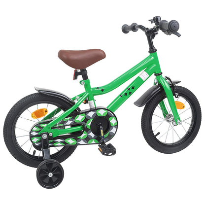 vidaXL Kids Bike 12 Inches for 2-4 Years Old Green