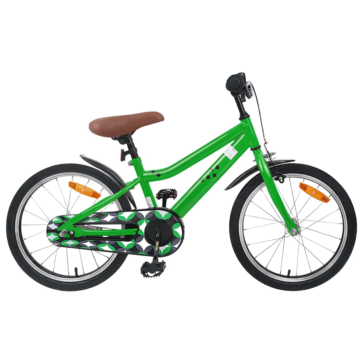 vidaXL Kids Bike 18 Inches for 5-7 Years Old Green