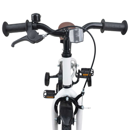 vidaXL Kids Bike 14 Inches for 3-5 Years Old White