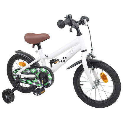 vidaXL Kids Bike 14 Inches for 3-5 Years Old White