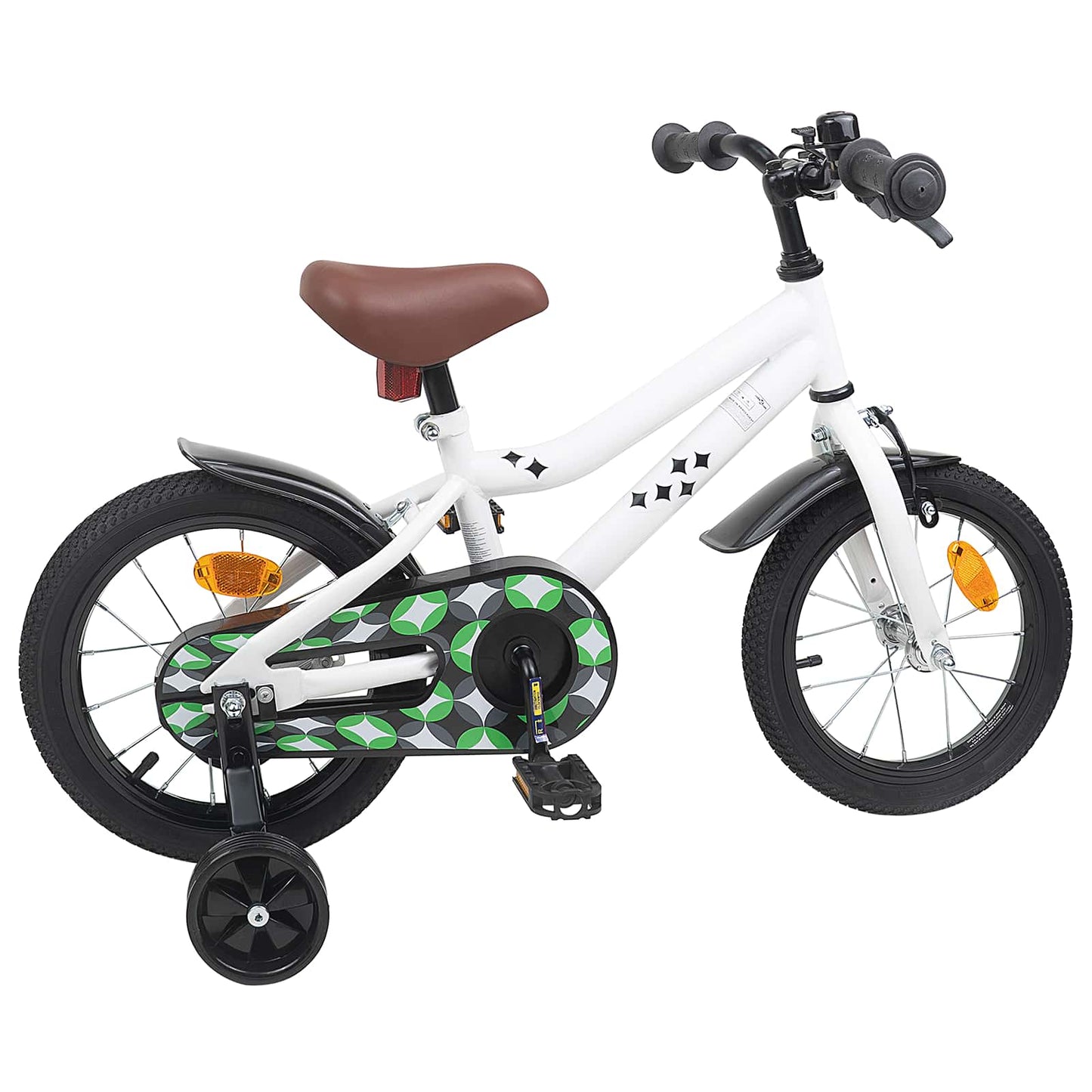 vidaXL Kids Bike 14 Inches for 3-5 Years Old White