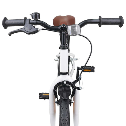 vidaXL Kids Bike 18 Inches for 5-7 Years Old White