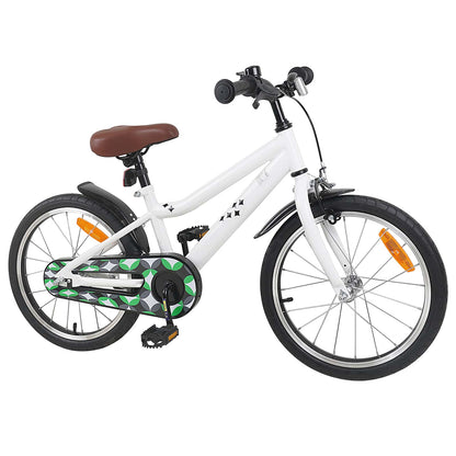 vidaXL Kids Bike 18 Inches for 5-7 Years Old White