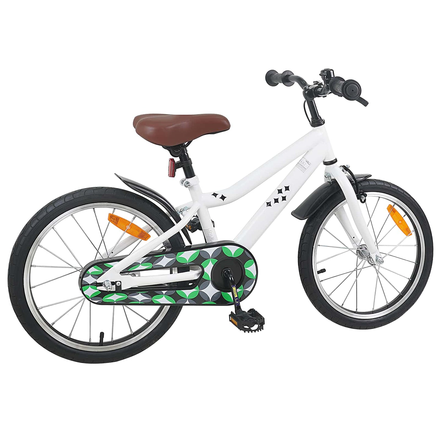 vidaXL Kids Bike 18 Inches for 5-7 Years Old White