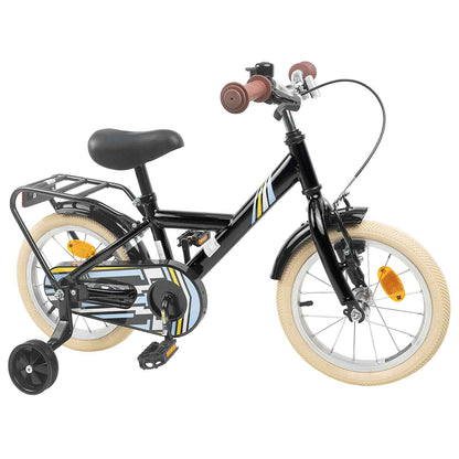 vidaXL Kids Bike 12 Inches for 2-4 Years Old Black
