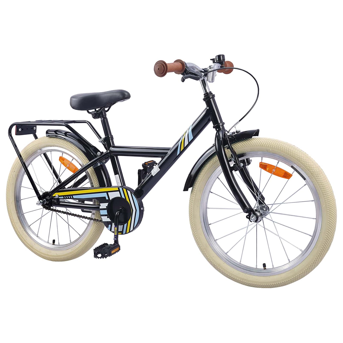 vidaXL Kids Bike 20 Inches for 6-11 Years Old Black
