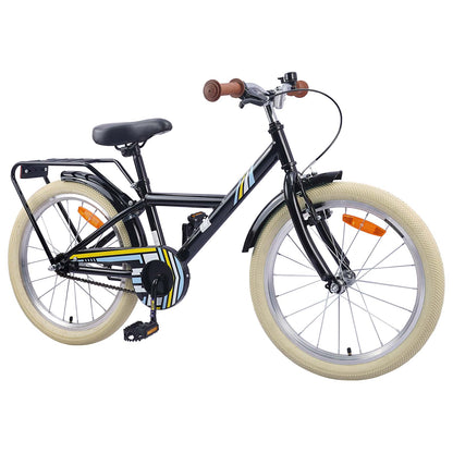 vidaXL Kids Bike 20 Inches for 6-11 Years Old Black
