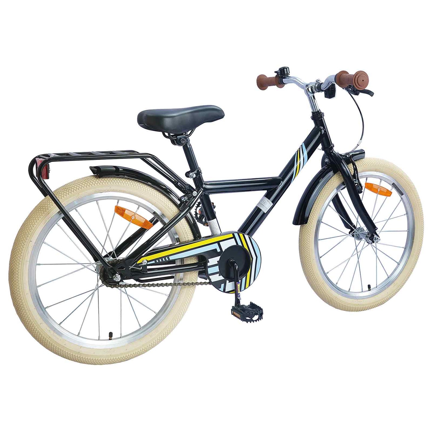 vidaXL Kids Bike 20 Inches for 6-11 Years Old Black