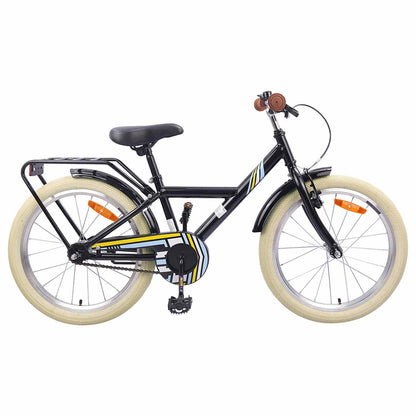 vidaXL Kids Bike 24 Inches for 8-12 Years Old Black