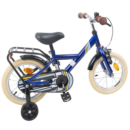 vidaXL Kids Bike 12 Inches for 2-4 Years Old Dark Blue