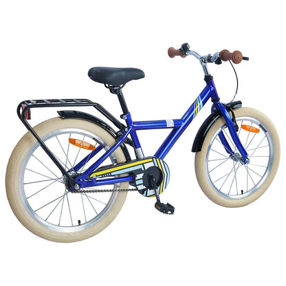 vidaXL Kids Bike 24 Inches for 8-12 Years Old Dark Blue
