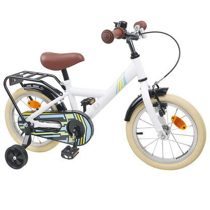 vidaXL Kids Bike 12 Inches for 2-4 Years Old White