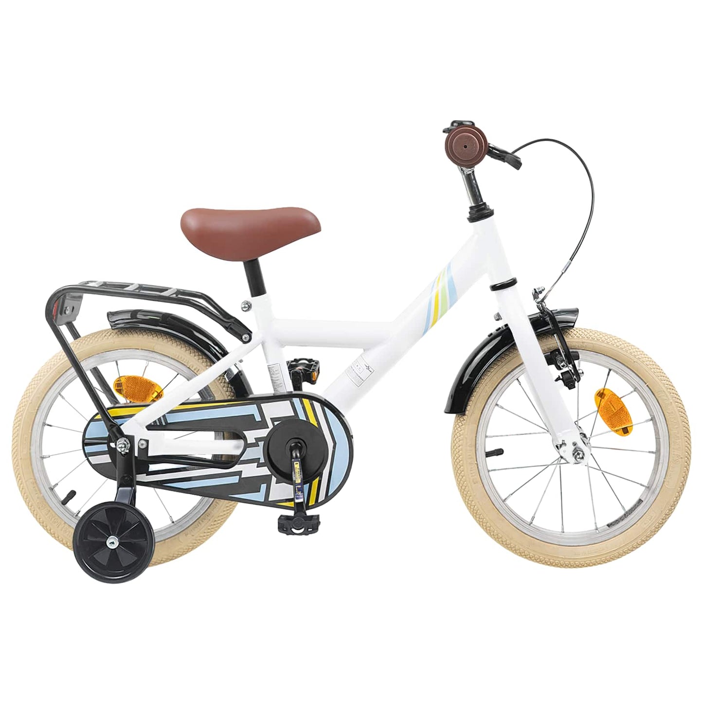 vidaXL Kids Bike 12 Inches for 2-4 Years Old White