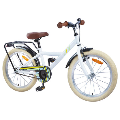 vidaXL Kids Bike 20 Inches for 6-11 Years Old White