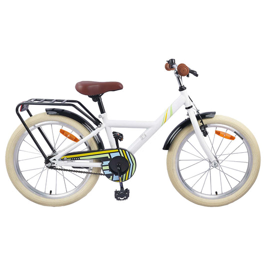 vidaXL Kids Bike 20 Inches for 6-11 Years Old White