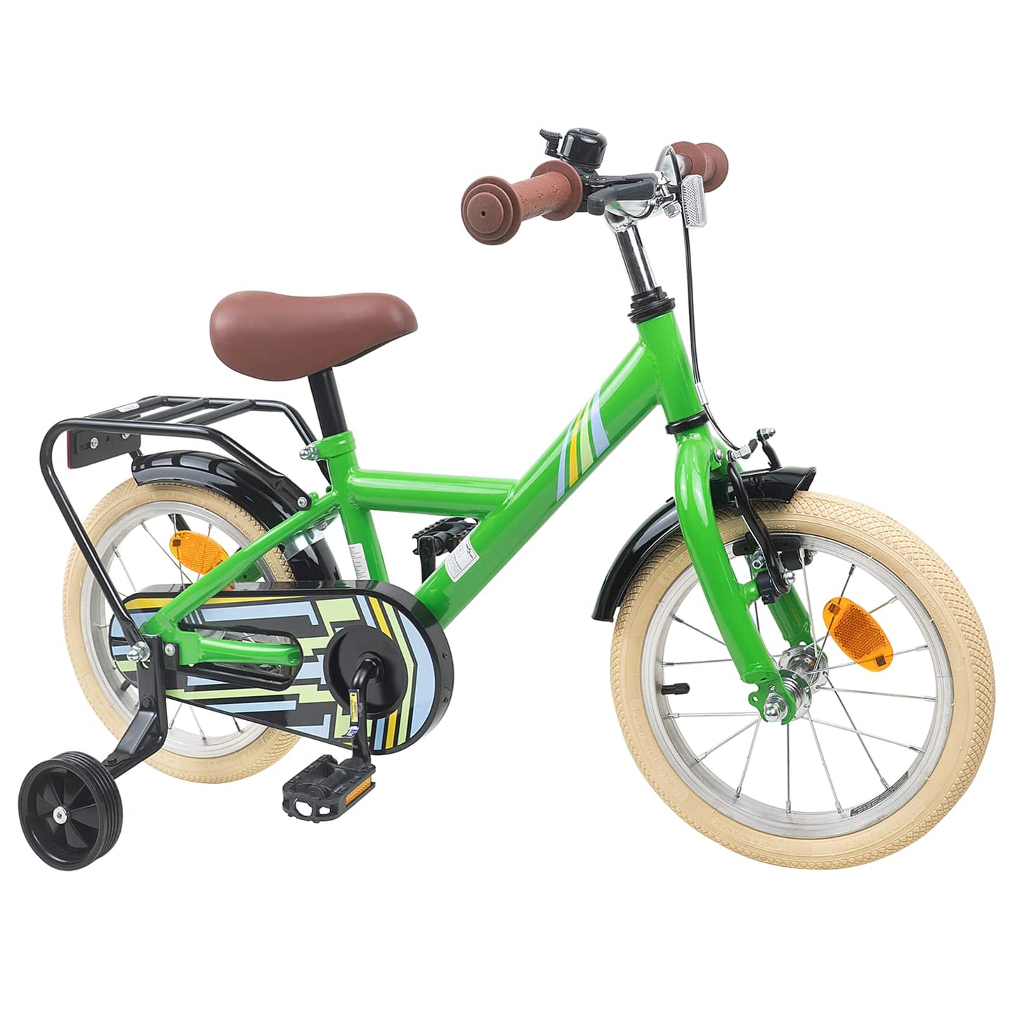 vidaXL Kids Bike 16 Inches for 4-6 Years Old Green
