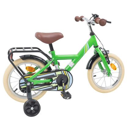 vidaXL Kids Bike 16 Inches for 4-6 Years Old Green