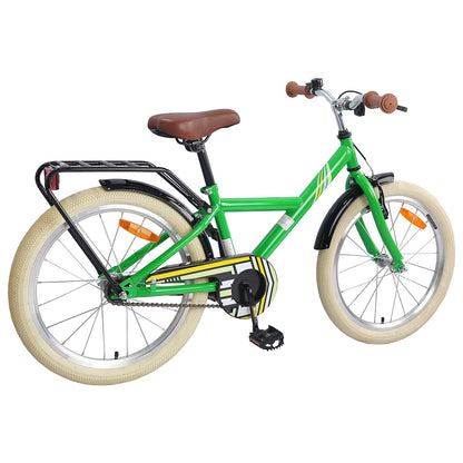 vidaXL Kids Bike 18 Inches for 5-7 Years Old Green