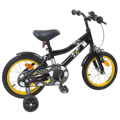 vidaXL Kids Bike 12 Inches for 2-4 Years Old Black