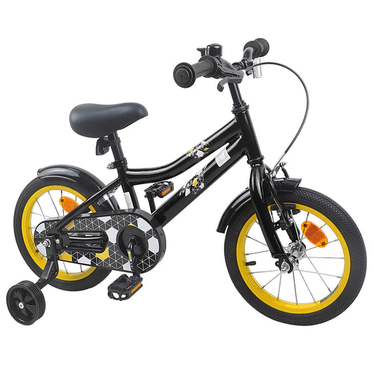 vidaXL Kids Bike 16 Inches for 4-6 Years Old Black