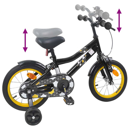 vidaXL Kids Bike 16 Inches for 4-6 Years Old Black