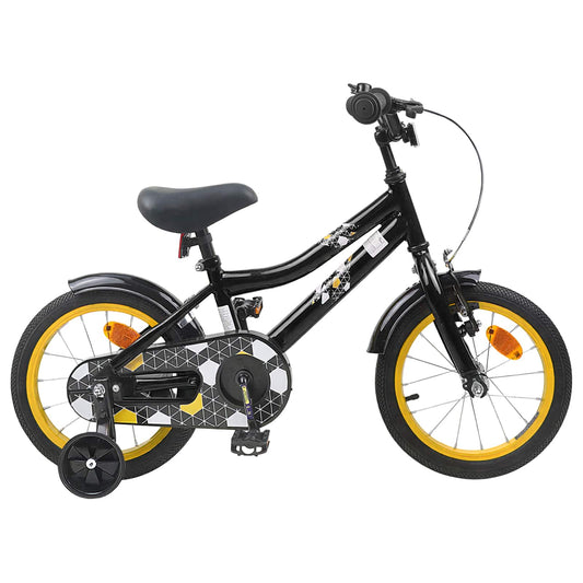 vidaXL Kids Bike 16 Inches for 4-6 Years Old Black