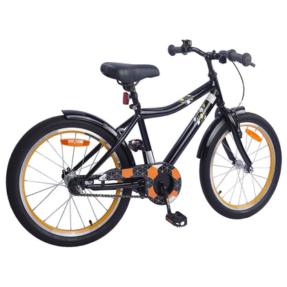 vidaXL Kids Bike 20 Inches for 6-11 Years Old Black