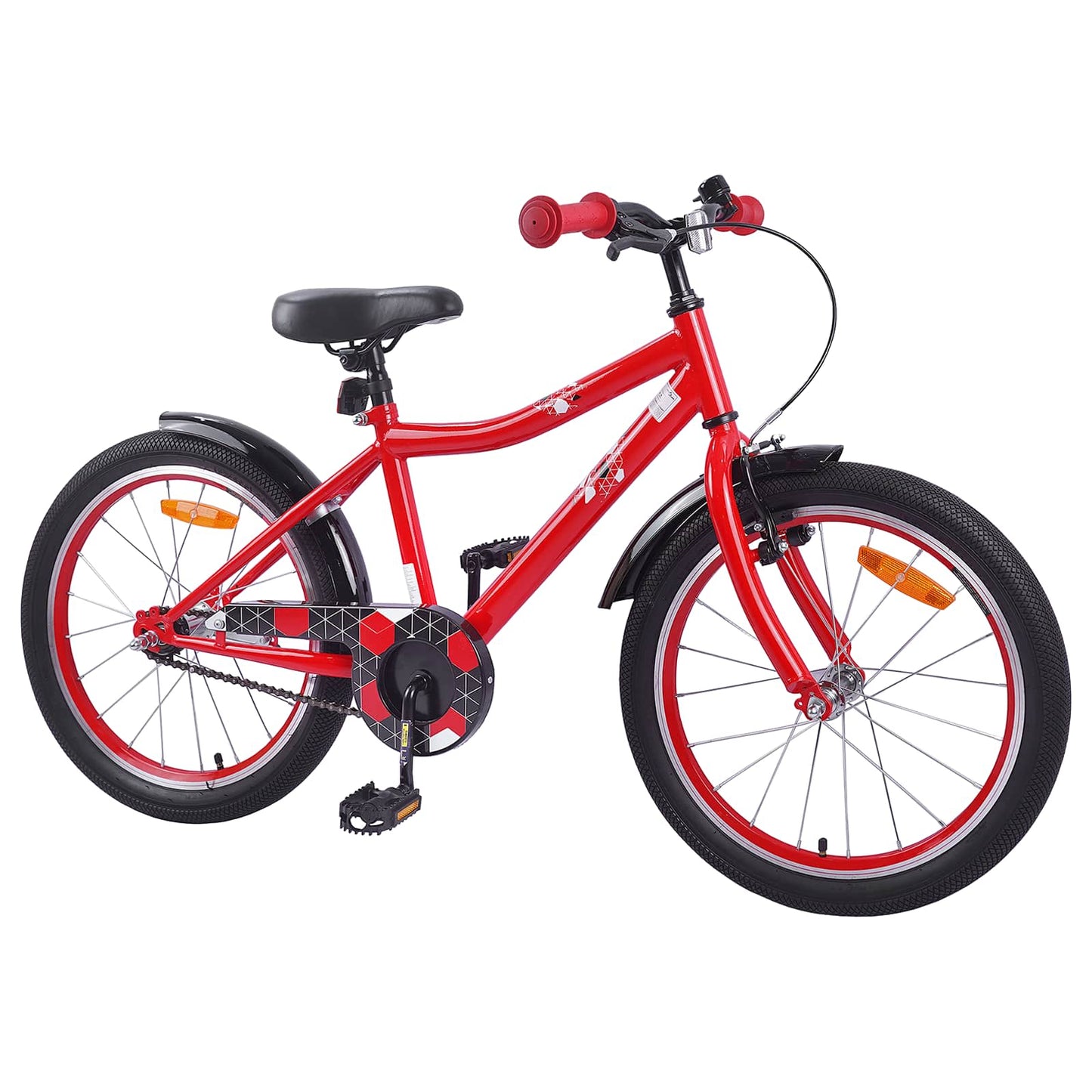 vidaXL Kids Bike 18 Inches for 5-7 Years Old Red