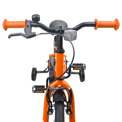vidaXL Kids Bike 12 Inches for 2-4 Years Old Orange