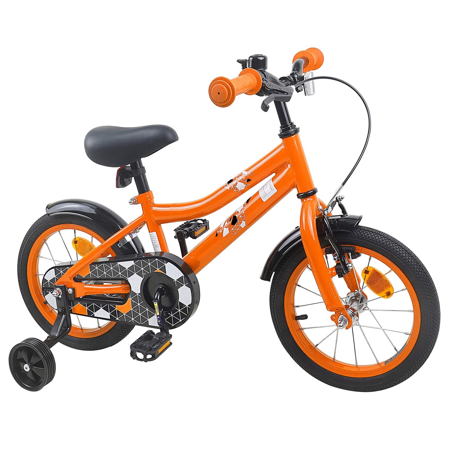 vidaXL Kids Bike 12 Inches for 2-4 Years Old Orange