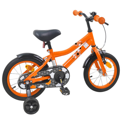vidaXL Kids Bike 12 Inches for 2-4 Years Old Orange