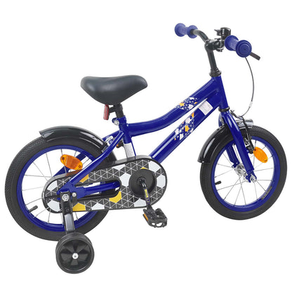 vidaXL Kids Bike 14 Inches for 3-5 Years Old Dark Blue