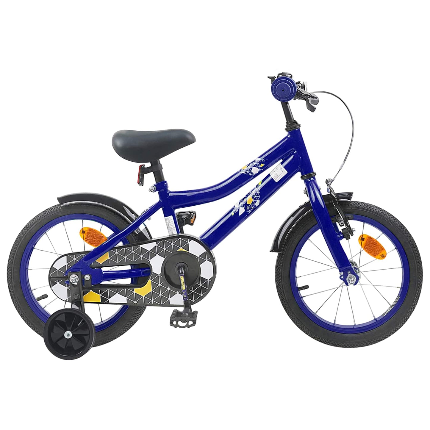vidaXL Kids Bike 14 Inches for 3-5 Years Old Dark Blue