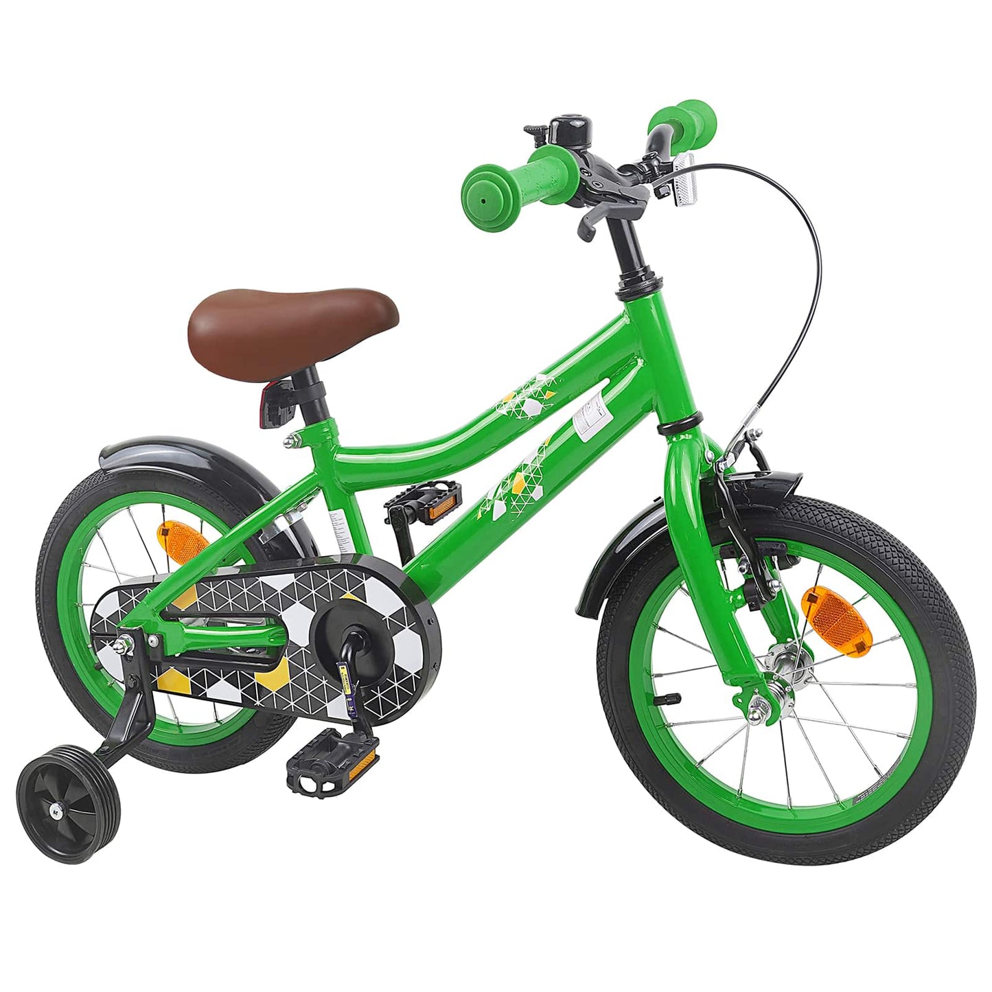 vidaXL Kids Bike 16 Inches for 4-6 Years Old Green