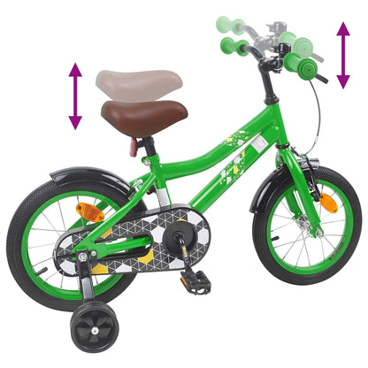 vidaXL Kids Bike 16 Inches for 4-6 Years Old Green
