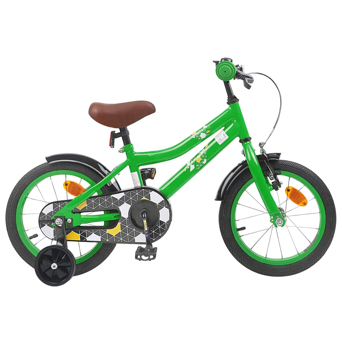 vidaXL Kids Bike 16 Inches for 4-6 Years Old Green