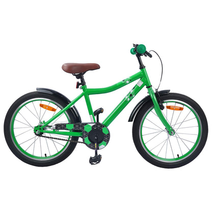 vidaXL Kids Bike 18 Inches for 5-7 Years Old Green