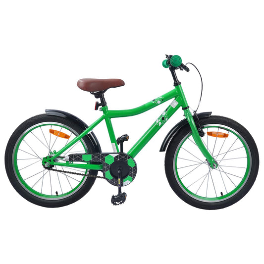 vidaXL Kids Bike 20 Inches for 6-11 Years Old Green