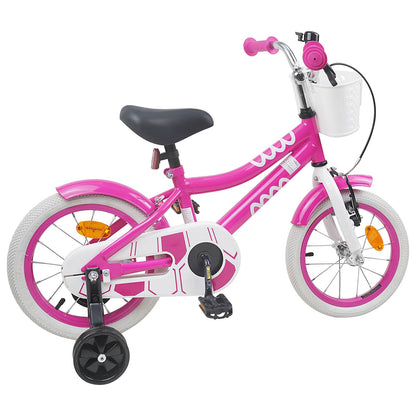 vidaXL Kids Bike 14 Inches for 3-5 Years Old Pink