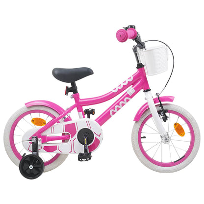 vidaXL Kids Bike 14 Inches for 3-5 Years Old Pink