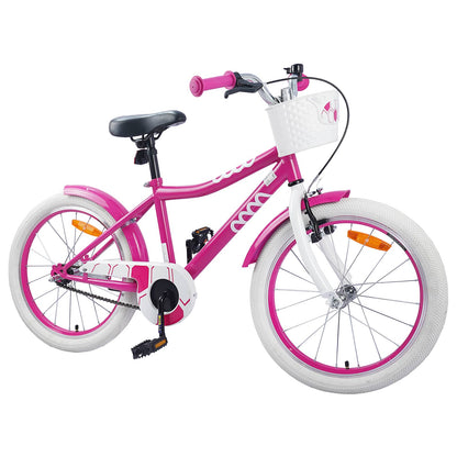 vidaXL Kids Bike 18 Inches for 5-7 Years Old Pink