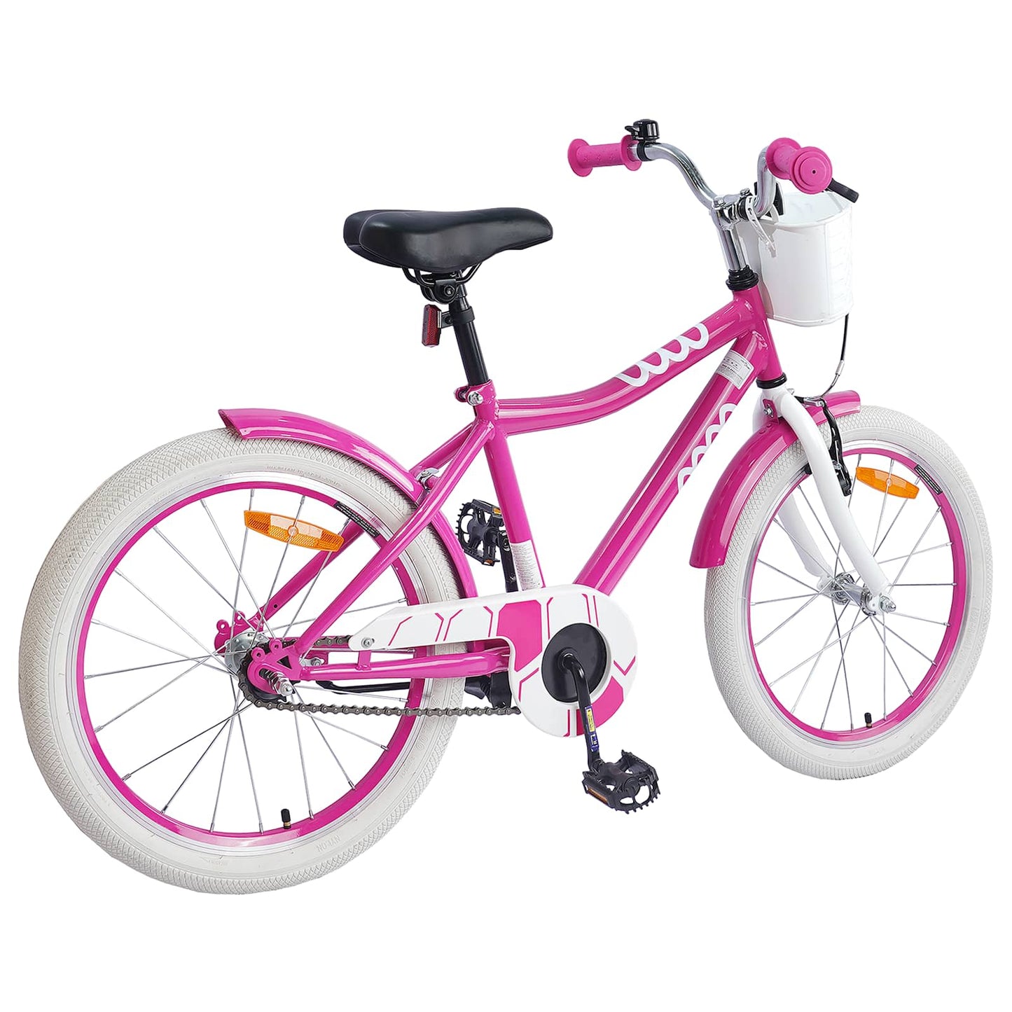 vidaXL Kids Bike 18 Inches for 5-7 Years Old Pink