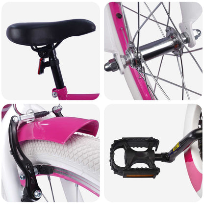 vidaXL Kids Bike 20 Inches for 6-11 Years Old Pink