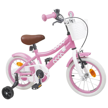 vidaXL Kids Bike 12 Inches for 2-4 Years Old Light Pink
